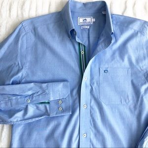 Southern Tide Classic Fit Blue Button Down Dress Shirt Men’s - Size Small